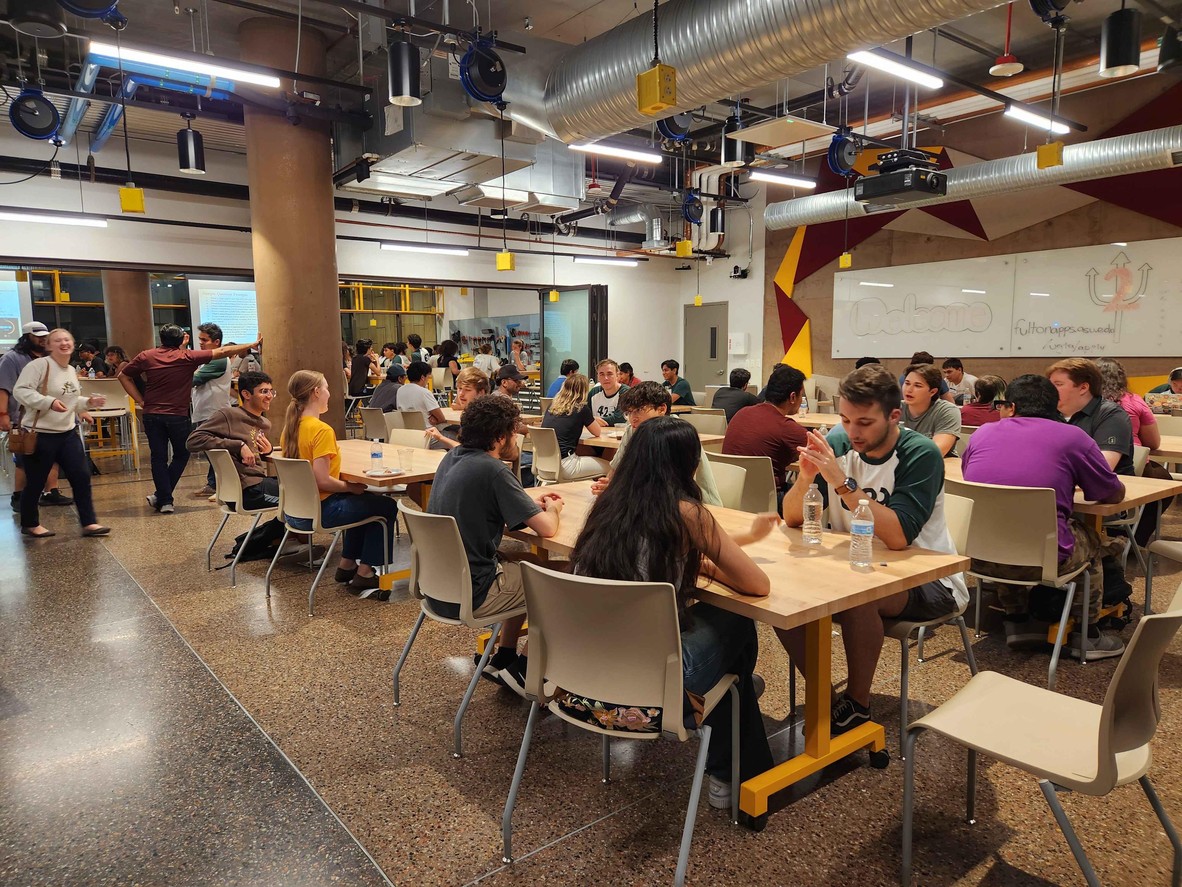 Theta Tau rush tabling