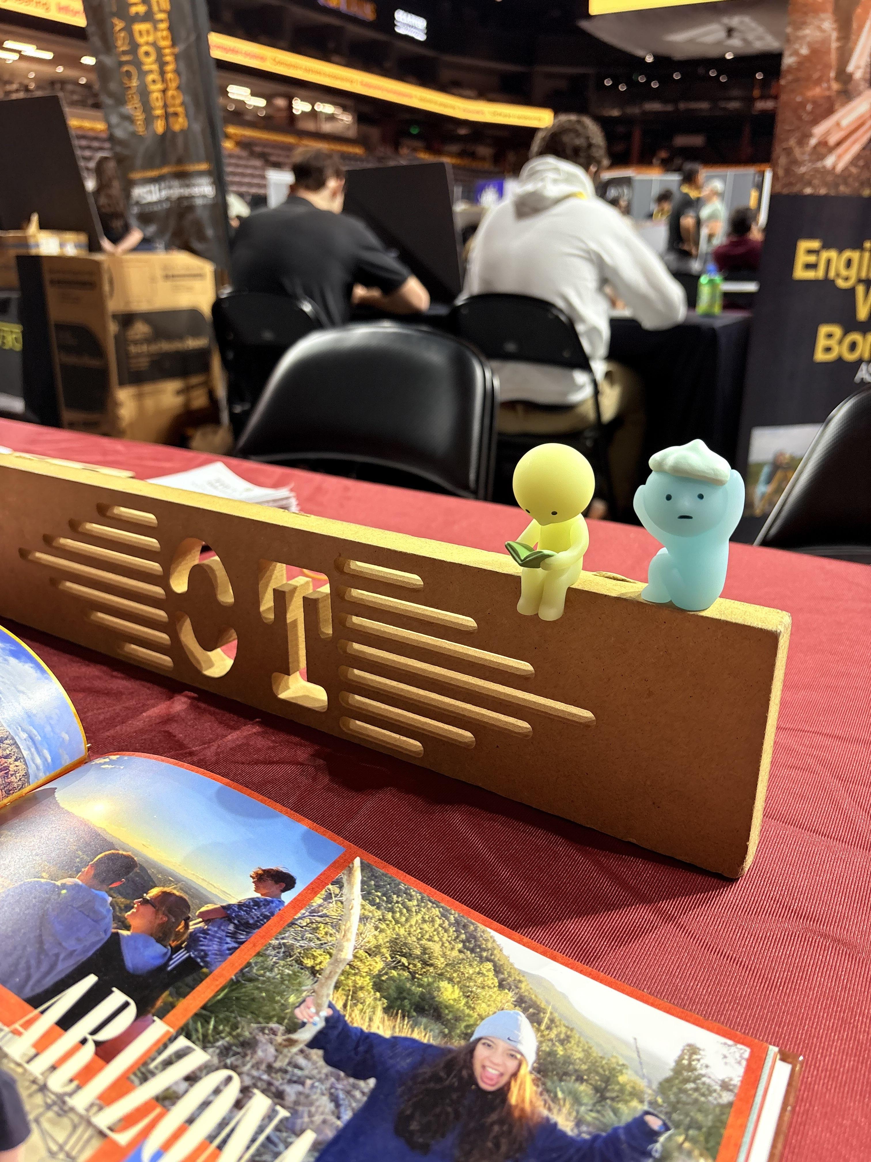 Theta Tau members at a rush event